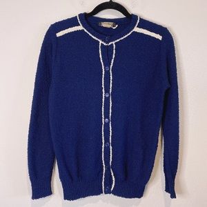 Vintage Givenchy Preppy Knit Cardigan Light Sweater Textured Size S